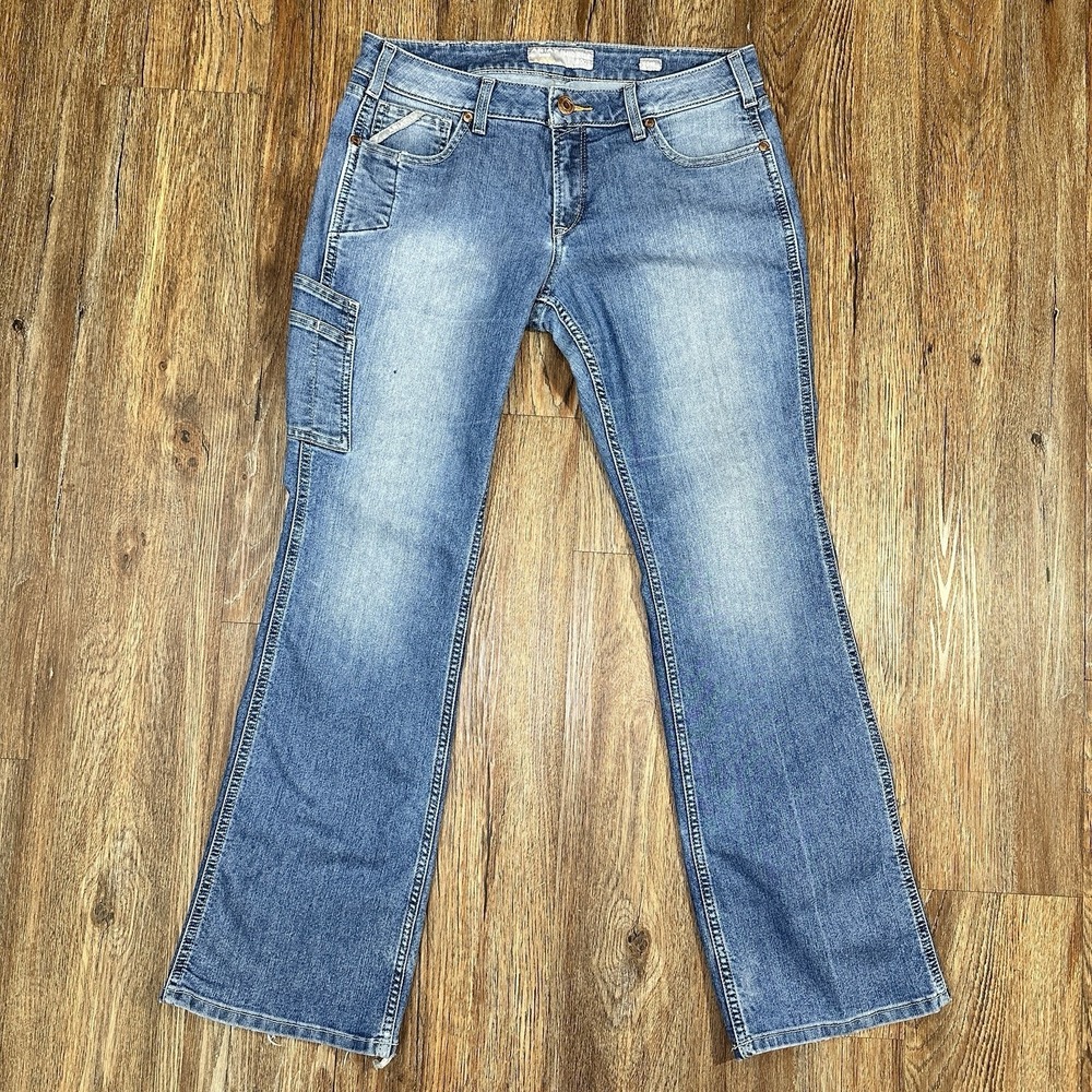Ariat Rebar Sofia Mid Rise Boot Cut Jeans Womens 31R Stretch Utility Work